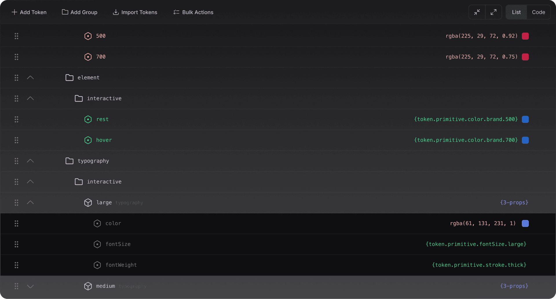 BaseFrame app interface showing token management